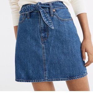 MADEWELL Rigid Denim Mini Skirt